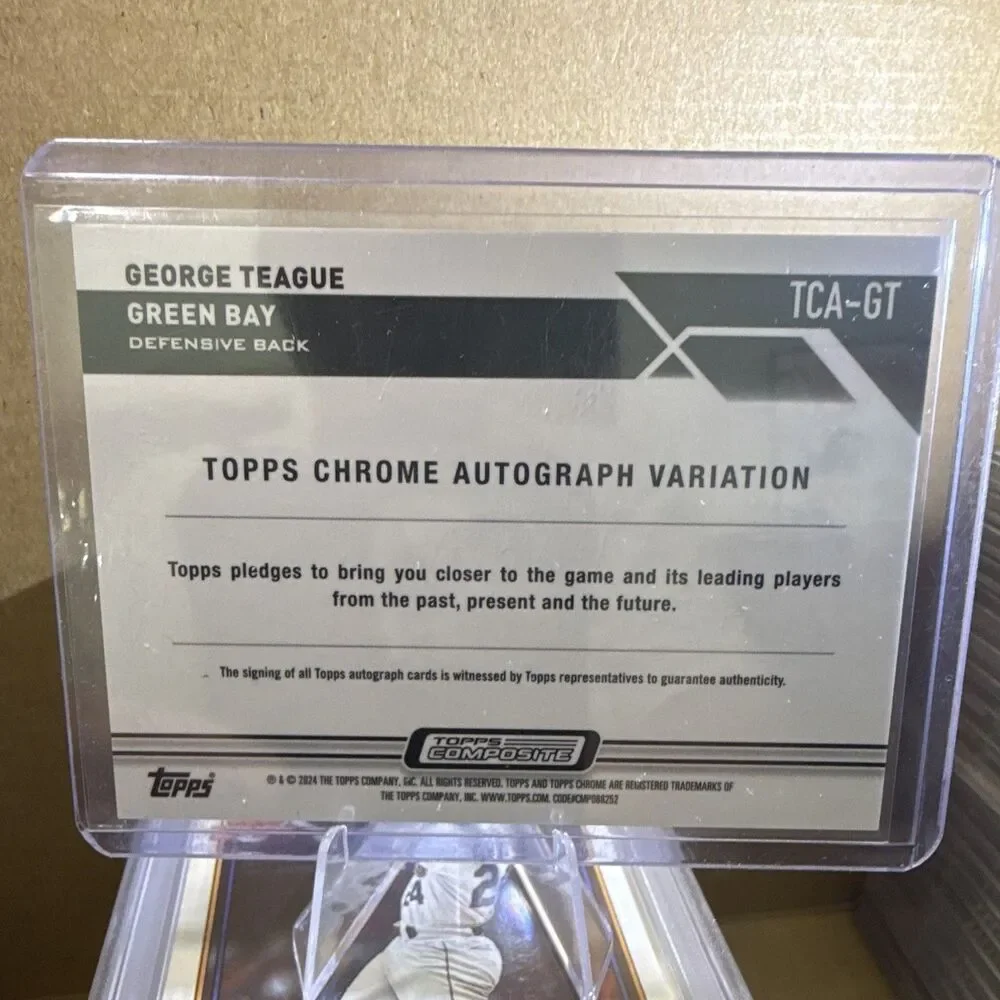 Topps 2023 Topps Composite George Teague Packers TCA-GT Purple /175 Auto
